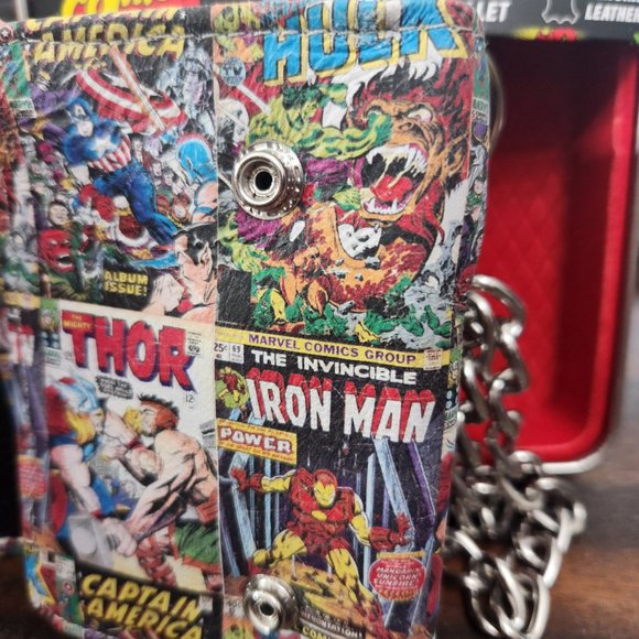 MARVEL COMICS CLASSIC COMIC BOOK TRIFOLD CHAIN WALLET. limited edition in box - Picture 9 of 10